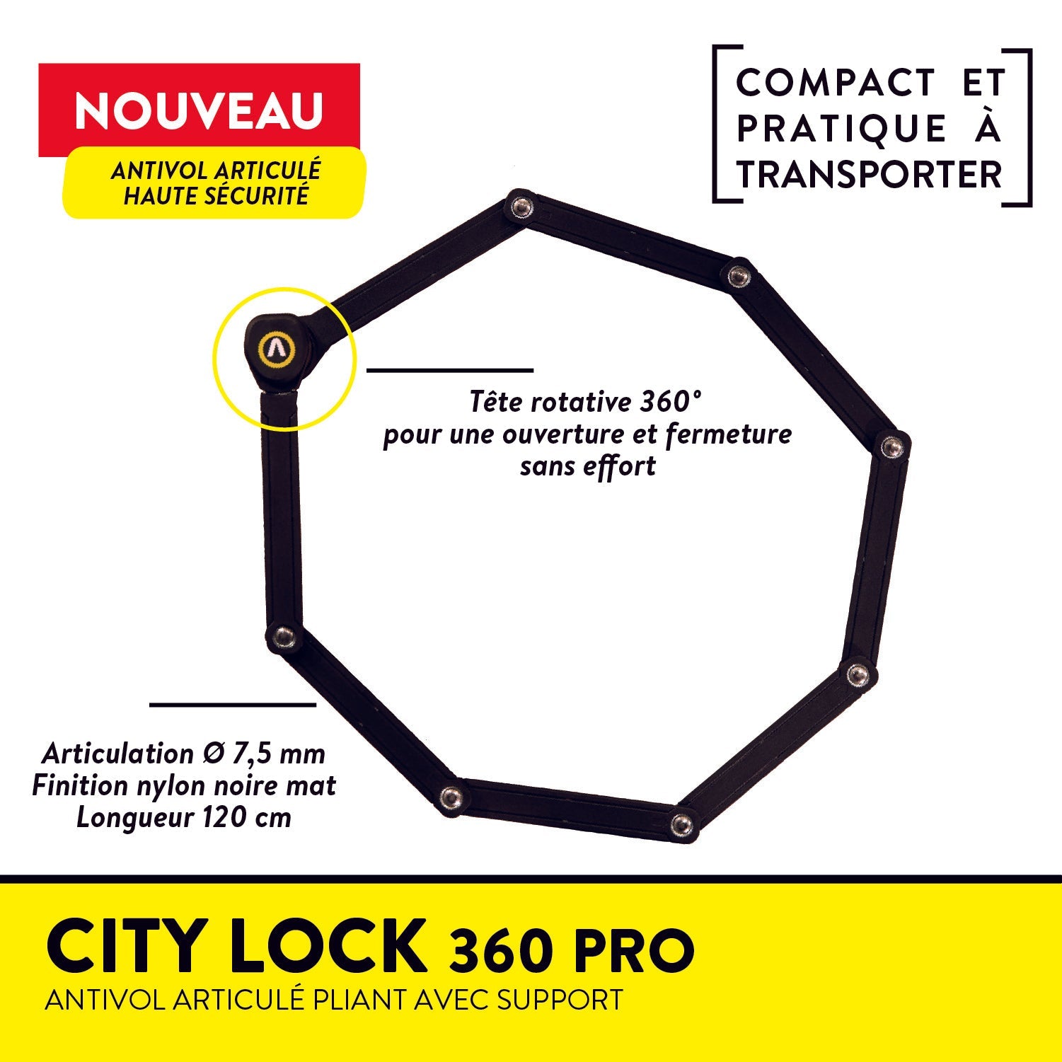 CITY LOCK 360 PRO – avec support